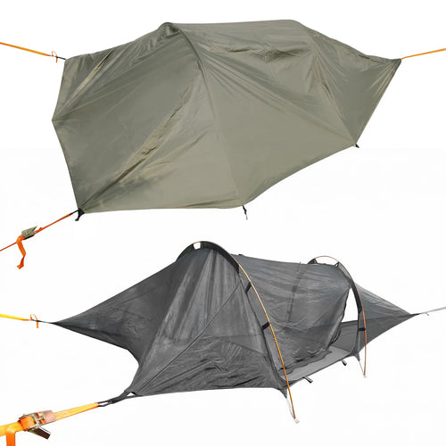 2-Person Tree Tent Hammock with Mosquito Net & RainFly Portable Hammock 660 LBS Load Capacity for Outdoor Backpacking Hiking