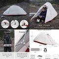 Ultralight Double Layer 1-Person Instant Tent for Camping Adventures