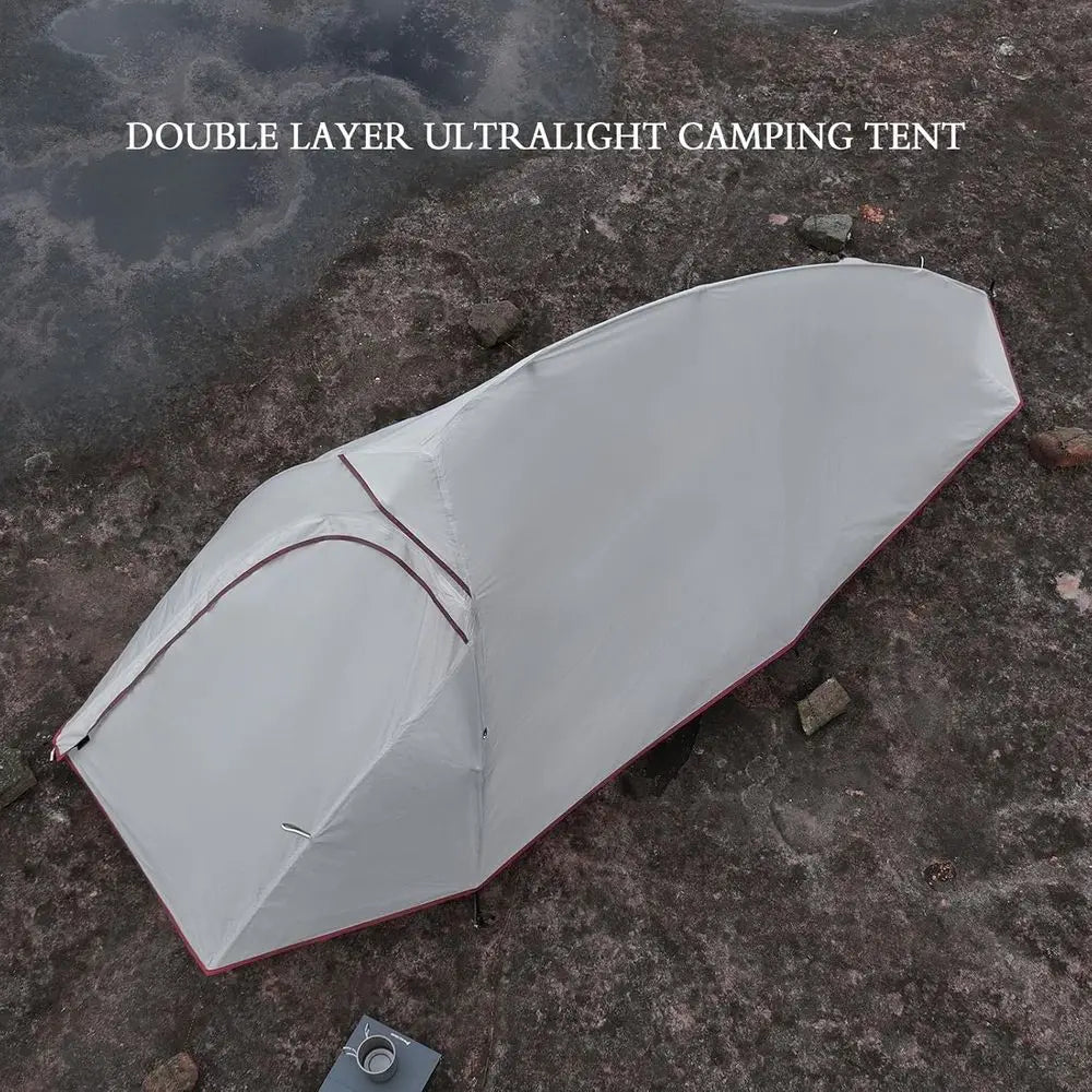 Ultralight Double Layer 1-Person Instant Tent for Camping Adventures