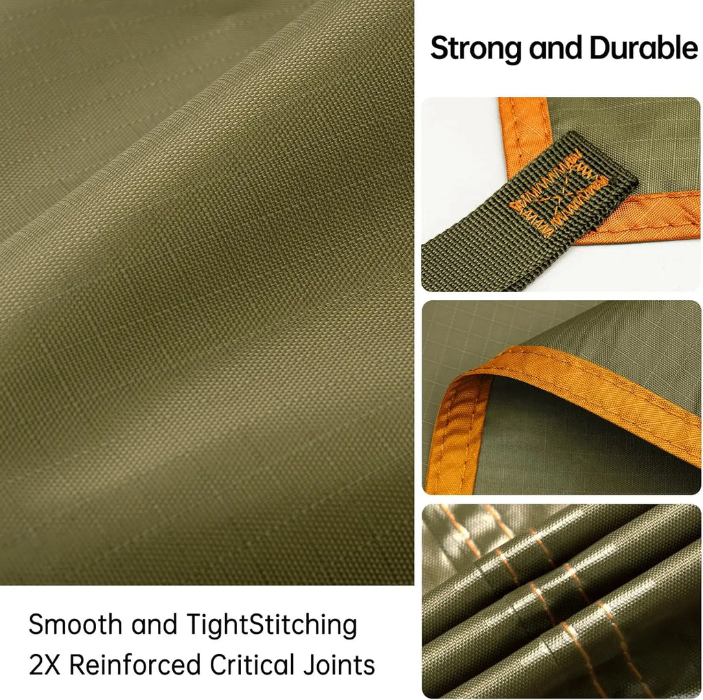 Free Soldier Waterproof Portable Tarp Multifunctional Outdoor Camping Traveling Awning Backpacking Tarp shelter Rain Tarp