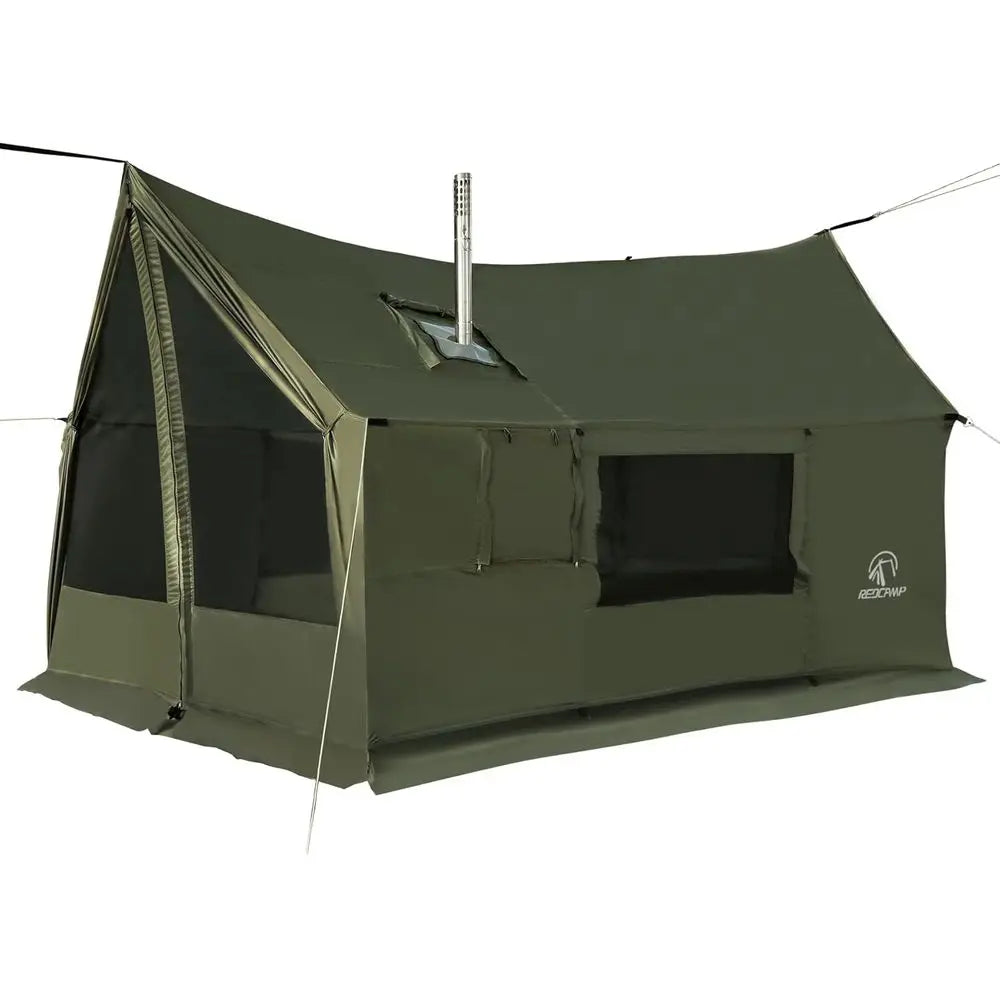 4-Season Waterproof & Windproof Hammock Tent with Stove Jack, Ideal for Camping, Hiking, and Outdoor Adventures