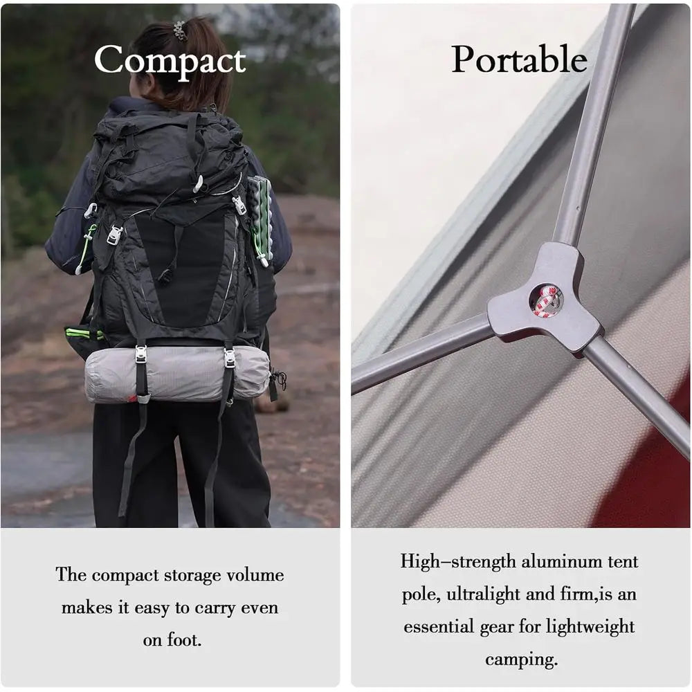 Ultralight Double Layer 1-Person Instant Tent for Camping Adventures
