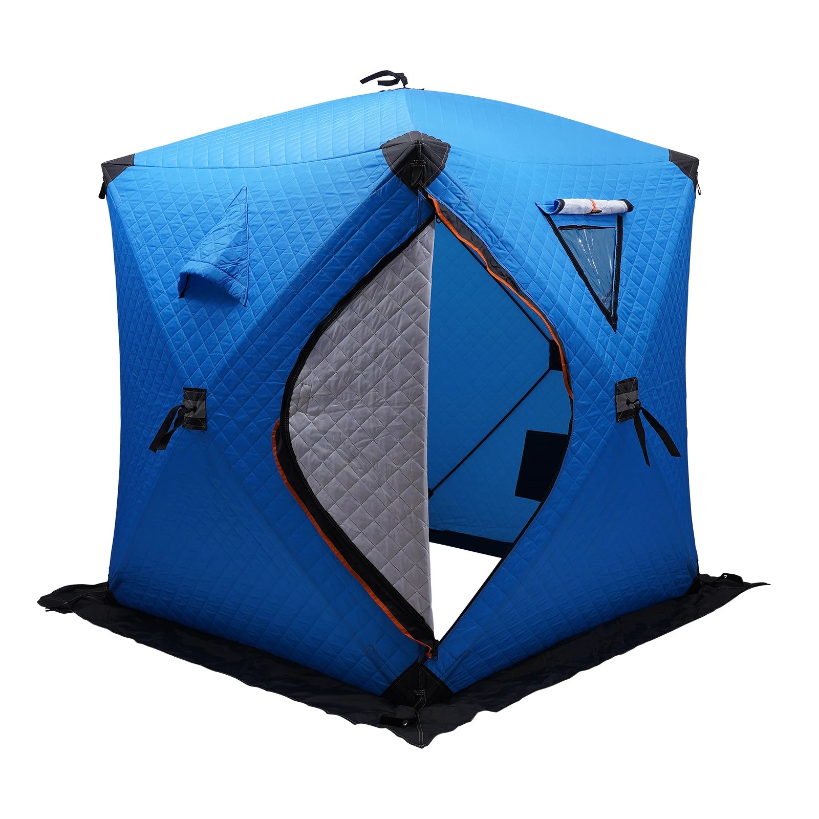 Portable Ice Fishing Tent Camping Shelter Outdoor Thermal Fishing Tent Red/Orange/Blue/Camouflage